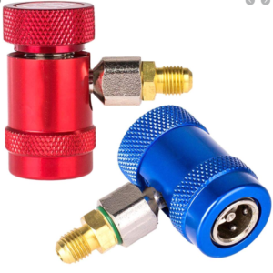 Automotive Couplers-Pair-R1234yf Errecom 12mm x 1/4 sae adaptors included